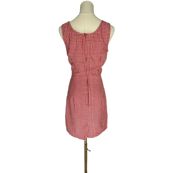 Vintage Rampage 90s Red Gingham Cotton Mini Dress Sleeveless Size Small - Picture 5 of 8